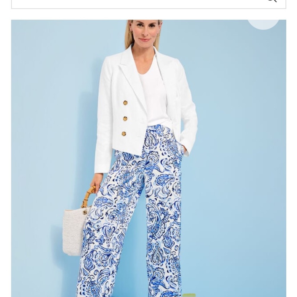 Talbots Blue Paisley Women's Pants